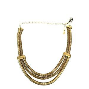 Free People Gold Color 3 Strand Necklace NEW